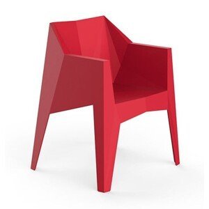 VONDOM - Židle VOXEL s područkami - červená