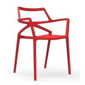 VONDOM - Židle DELTA - červená