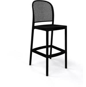 GABER - Barová židle PANAMA - vysoká, černá
