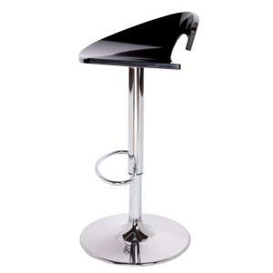 GABER - Barová židle SWING AV - černá/chrom