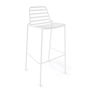 GABER - Barová židle LINK - vysoká, bílá