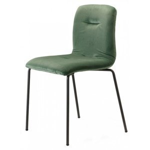 SCAB - Židle ALICE POP čalouněná - zelený samet/antracit