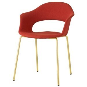 SCAB - Židle LADY B POP - červená/mosaz