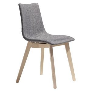 SCAB - Židle ZEBRA POP NATURAL - šedá/buk