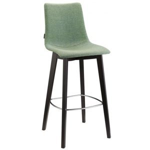 SCAB - Barová židle ZEBRA POP NATURAL nízká - zelená/wenge