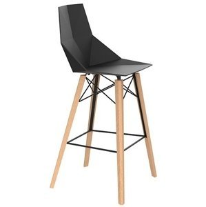VONDOM - Barová židle FAZ WOOD - vysoká