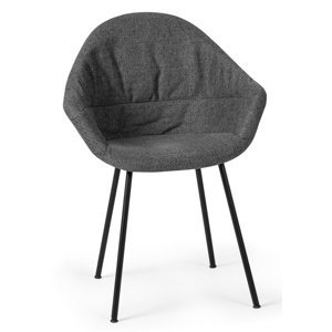 NOTI - Čalouněná židle MAMU s kovovou podnoží