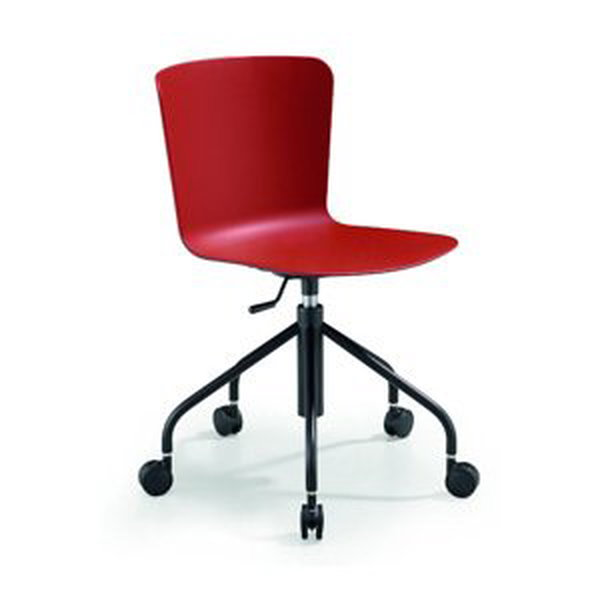 MIDJ - Plastová židle CALLA s podnoží na kolečkách