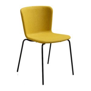 MIDJ - Dvoubarevná čalouněná židle CALLA s kovovou podnoží