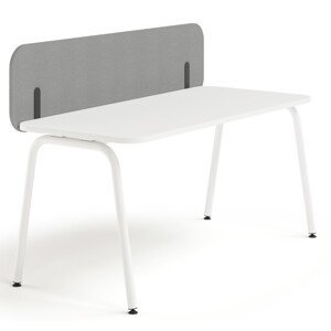 NARBUTAS - Čelní akustický panel ROUND PET pro stoly s posuvní deskou - výška 40 cm