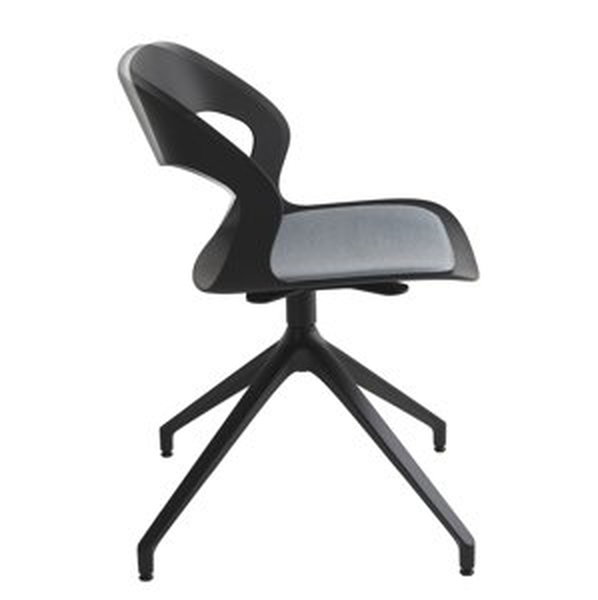 CRASSEVIG - Otočná židle MIXIS AIR R/PB s čalouněným sedákem