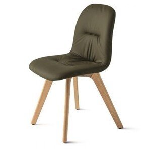 BONTEMPI - Židle CHANTAL s dřevěnou podnoží