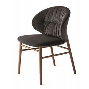 BONTEMPI - Židle DROP s dřevěnou podnoží