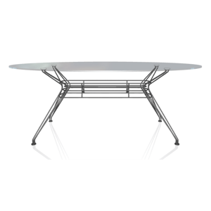 BONTEMPI - Outdoorový oválný stůl SANDER, 200/250x106/116 cm