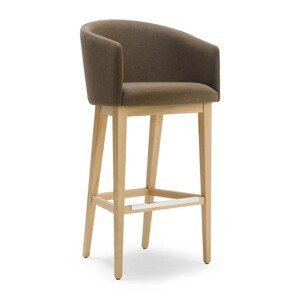 ACCENTO - Barová židle AIDA SG SCL - dřevěná podnož