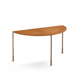 MIDJ - Konferenční stolek HOODI kožená deska, výška 32 cm
