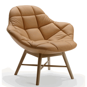 OFFECCT - Křeslo PALMA WOOD prošívané