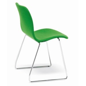 OFFECCT - Židle CORNFLAKE  s ližinovou podnoží, stohovatelná