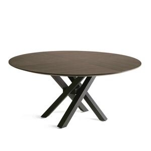 RIFLESSI - Stůl SHANGAI se dřevěnou kruhovou deskou (30mm)