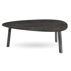 RIFLESSI - Stůl TREBLE s oválnou keramickou deskou