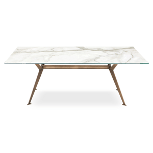 RIFLESSI - Stůl MASTER s obdélníkovou keramickou deskou