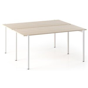 NARBUTAS - Dvoumístný pracovní stůl ZEDO 140x164,5 cm