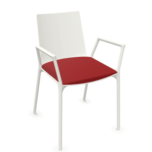 WIESNER HAGER - Konferenční židle MACAO 6837 - s područkami a čalouněným sedákem