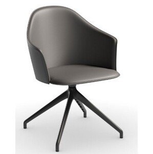 MIDJ - Otočná židle LEA P GX CU - kožená