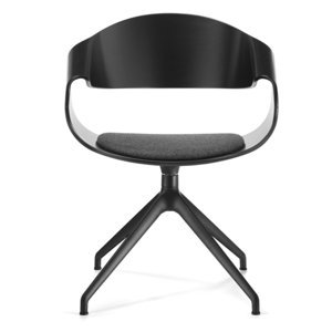 SITIA - Otočná židle CHANTAL s lakovanou skořepinou a kovovou podnoží