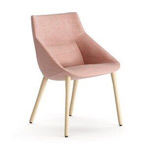 ESPATTIO - Židle BOW s dřevěnou podnoží