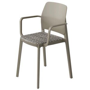 POINTHOUSE - Židle TIPA s područkami čalouněná