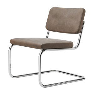 THONET - Křeslo S 32 PVL s čalouněným sedákem a opěrákem