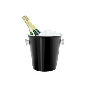 TORO Nerezová chladící nádoba na šampaňské a víno 22cm černá