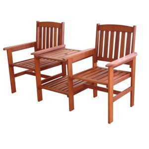 Dvě židle spojené se stolečkem meranti MÍŠA