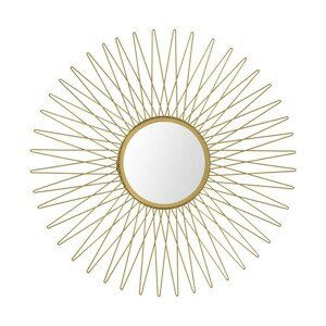 DekorStyle Nástěnné zrcadlo Sun 49 cm zlaté