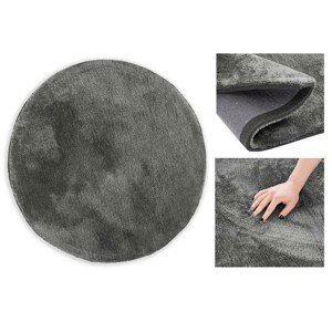 Kulatý koberec AmeliaHome Morko tmavě šedý, velikost d80