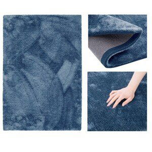 Kusový koberec AmeliaHome Morko modrý, velikost 140x200