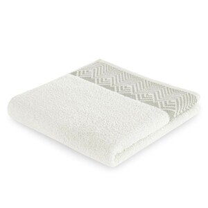 Bavlněný ručník AmeliaHome Aledo bílý, velikost 30x50