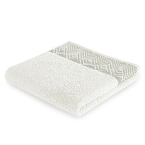 Bavlněný ručník AmeliaHome Aledo bílý, velikost 50x90