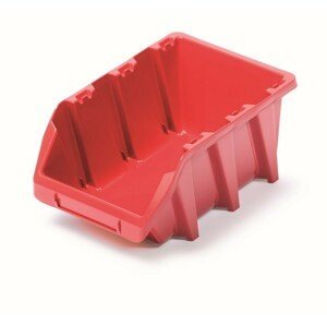 Prosperplast Plastový úložný box Binner Long červený, varianta 12 cm