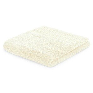 Bavlněný ručník DecoKing Andrea krémový, velikost 50x90