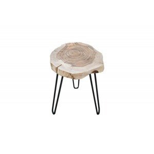 Invicta Odkládací stolek Goa 33 cm hnědý