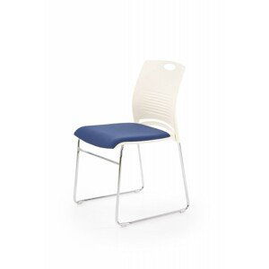 Halmar Konferenční židle Kali bílá/modrá