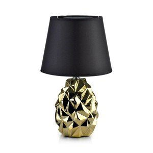 DekorStyle Stolní lampa Luna Nut černá/zlatá