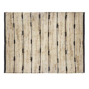 DekorStyle Jutový koberec STRIPE 60x90 cm béžový/černý