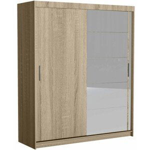 Shoptop Šatní skříň FARO 180 cm dub sonoma