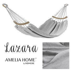 AmeliaHome Houpací síť Lazara I světle šedá, velikost 240x150