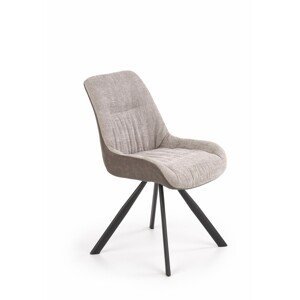 Halmar Designová židle Jasy světle šedá/hnědá
