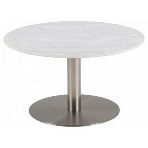 Hector Konferenční stolek Corby bílý mramor/chrom
