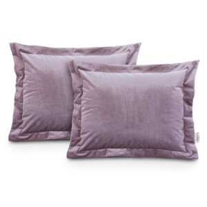 Povlaky na polštáře AmeliaHome Velvet Side Si fialovo/růžové, velikost 50x70